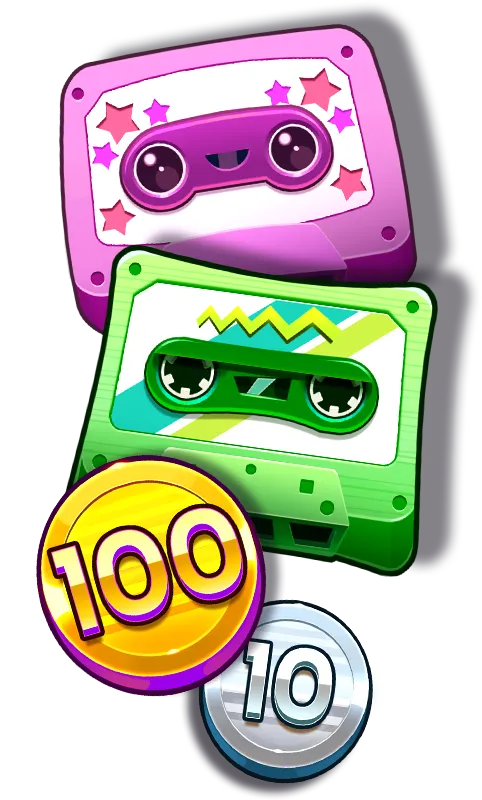 Retro Tapes cassette and Instant Prize symbols