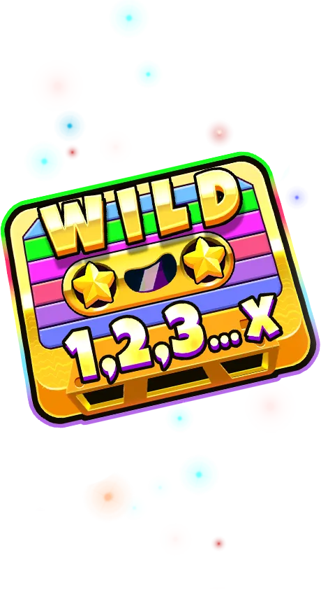 Retro Tapes Wild Tape multiplier symbol